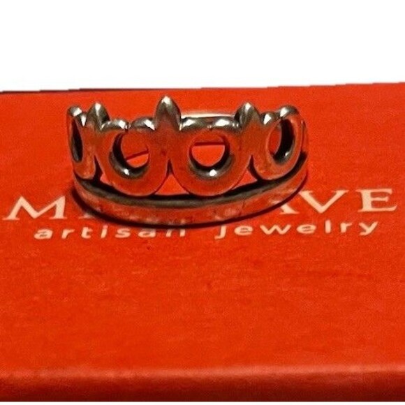 Retired James Avery Tiara Crown Ring Size 6.5 Sterling Silver 925 - Picture 1 of 5